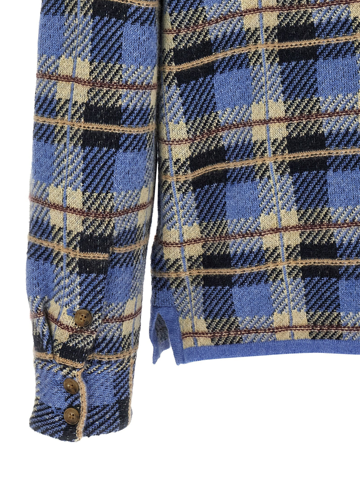 Guest In Residence Plaid Work Shirt Blue