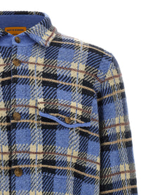 Guest In Residence Plaid Work Shirt Blue