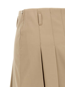 A.P.C Pleated Skirt Beige