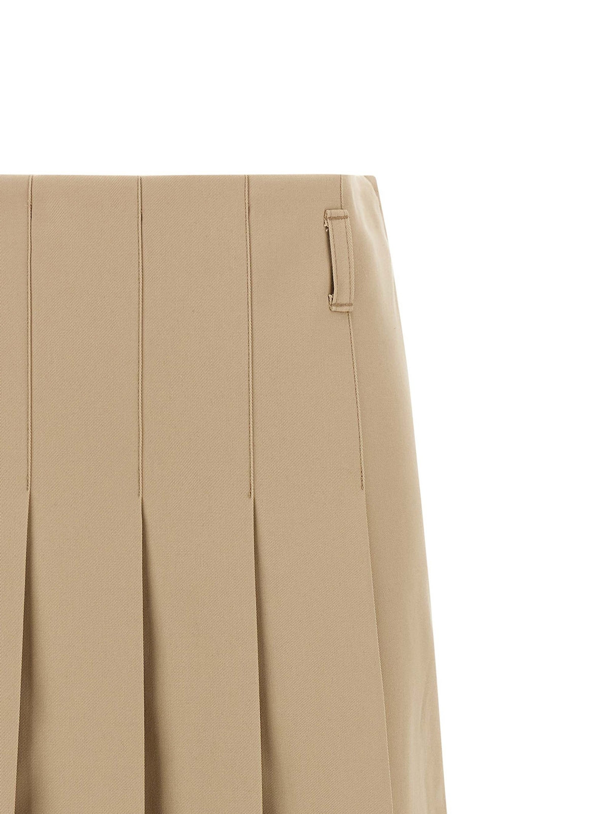 A.P.C Pleated Skirt Beige