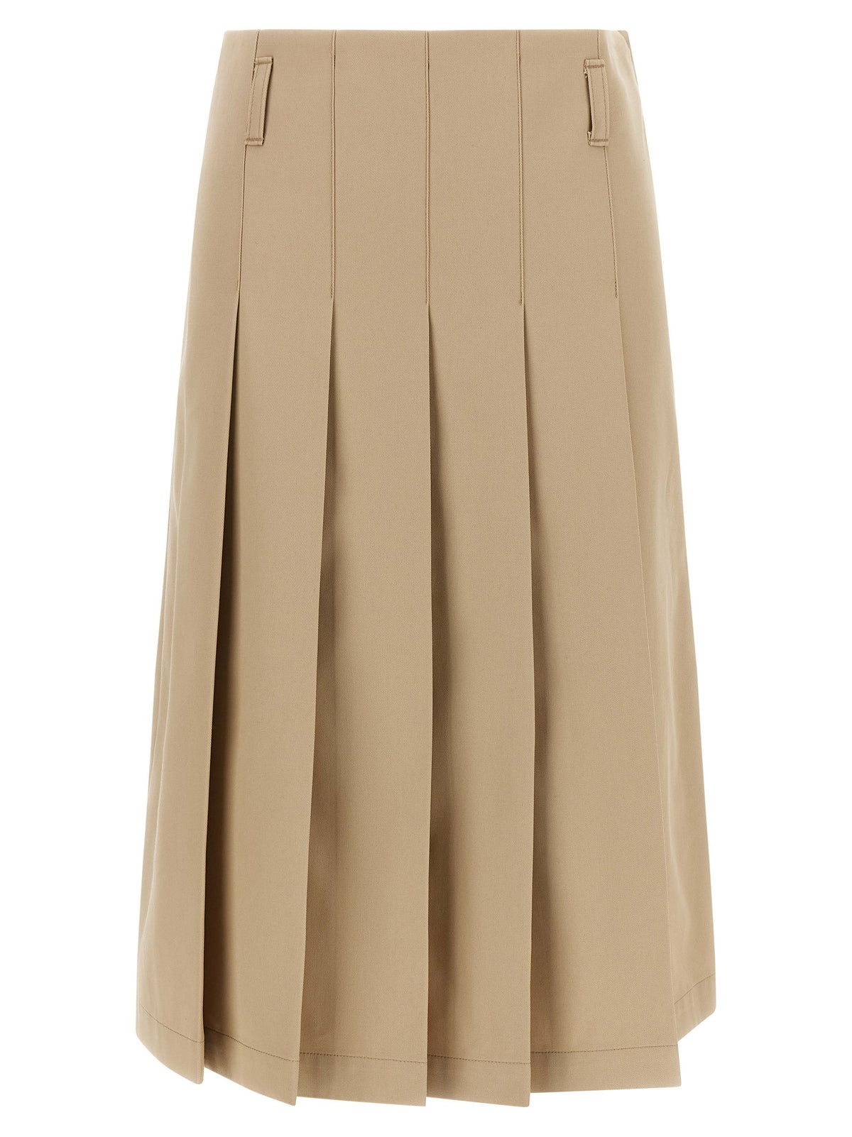 A.P.C Pleated Skirt Beige