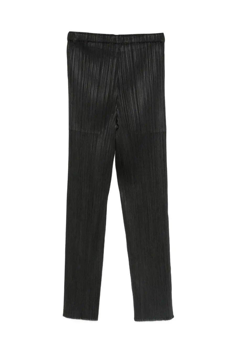 Pleats please issey miyake women’s black slim pants with sleek pleated design for a modern stylish look