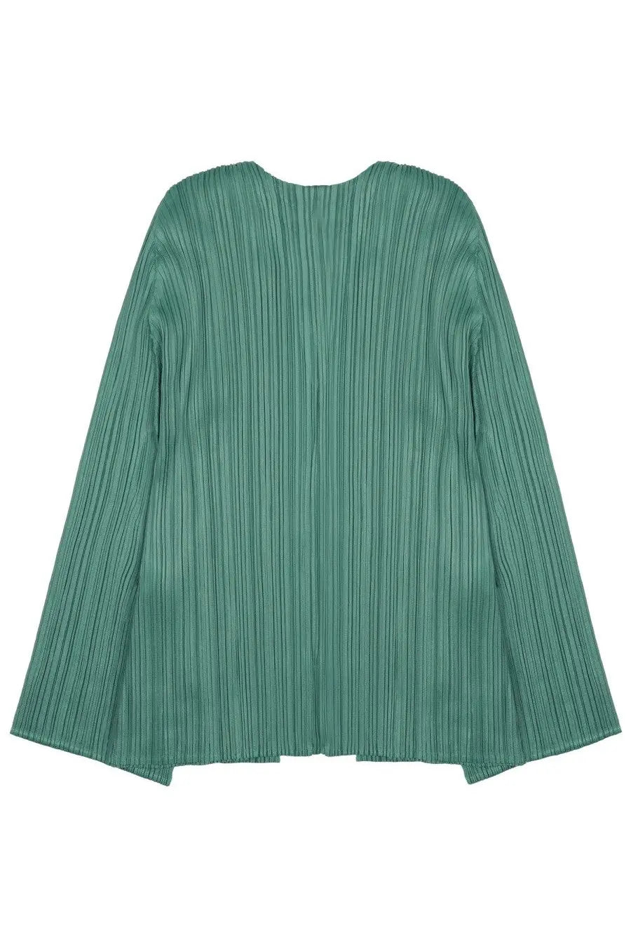 Pleats Please Issey Miyake Women's Cardigan Plissettato Green