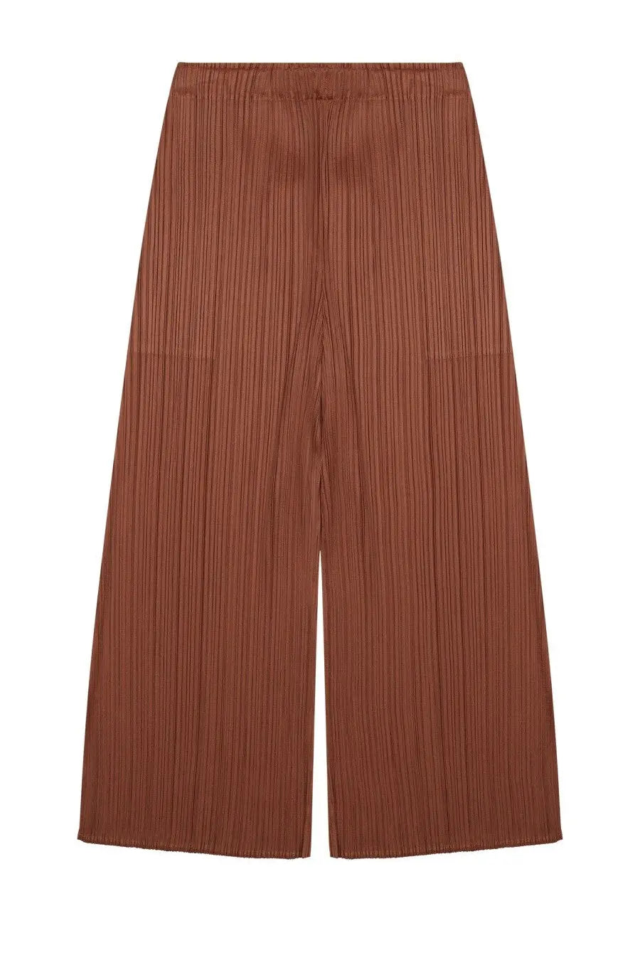 Pleats Please Issey Miyake Women's Pantalone Palazzo Monthly Colors: March Brown