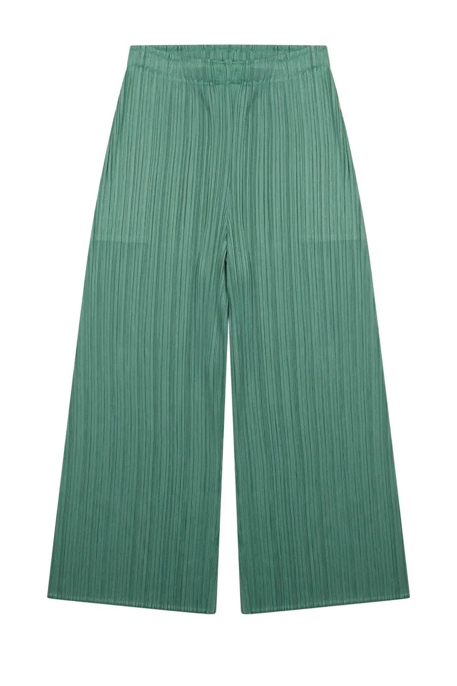 Pleats Please Issey Miyake Women's Pantalone Palazzo Monthly Colors: March Green
