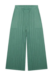 Pleats Please Issey Miyake Women's Pantalone Palazzo Monthly Colors: March Green