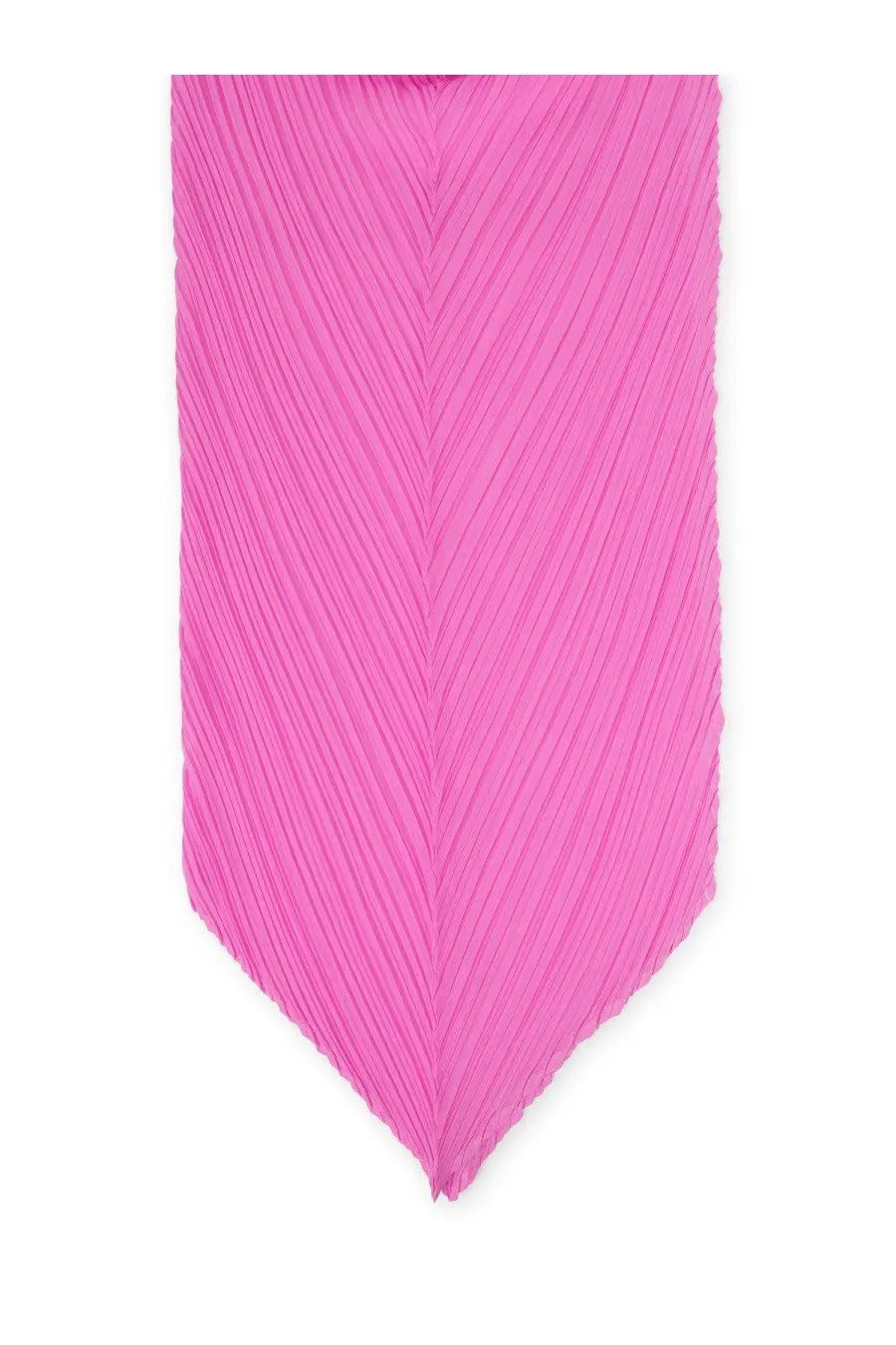 Pleats please issey miyake women’s vibrant pink pleated scarf with chevron pattern for stylish warmth