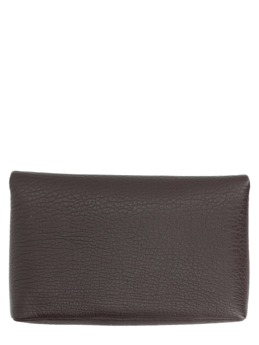 Saint Laurent Women's Pochette Envelope Cassandre Large Brown