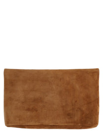 Saint Laurent Women's Pochette Envelope Cassandre Large Brown