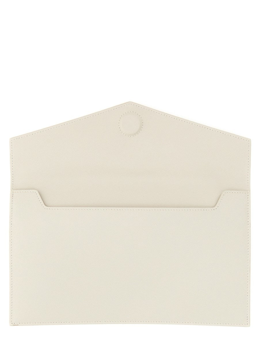 Saint Laurent Women's Pochette Uptown Small White