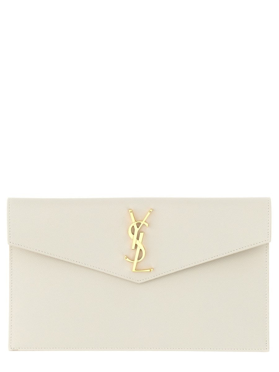 Saint Laurent Women's Pochette Uptown Small White