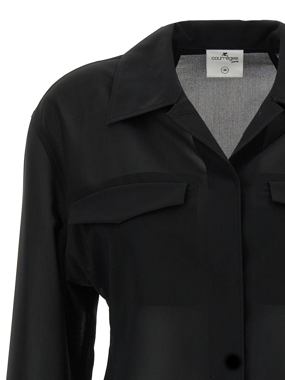 courrèges Pocket Shirt Black