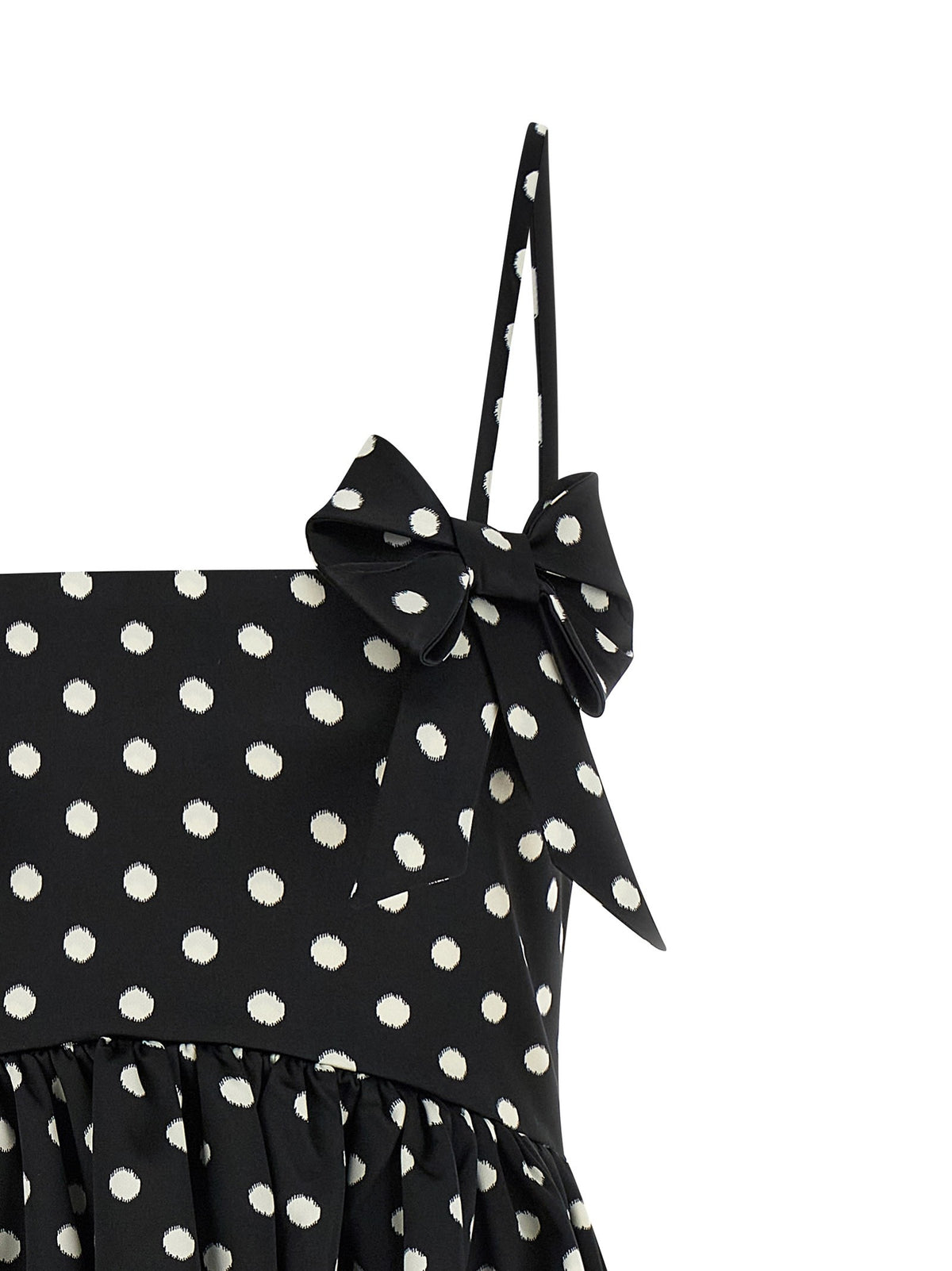 Ganni Polka Dot Dress Black