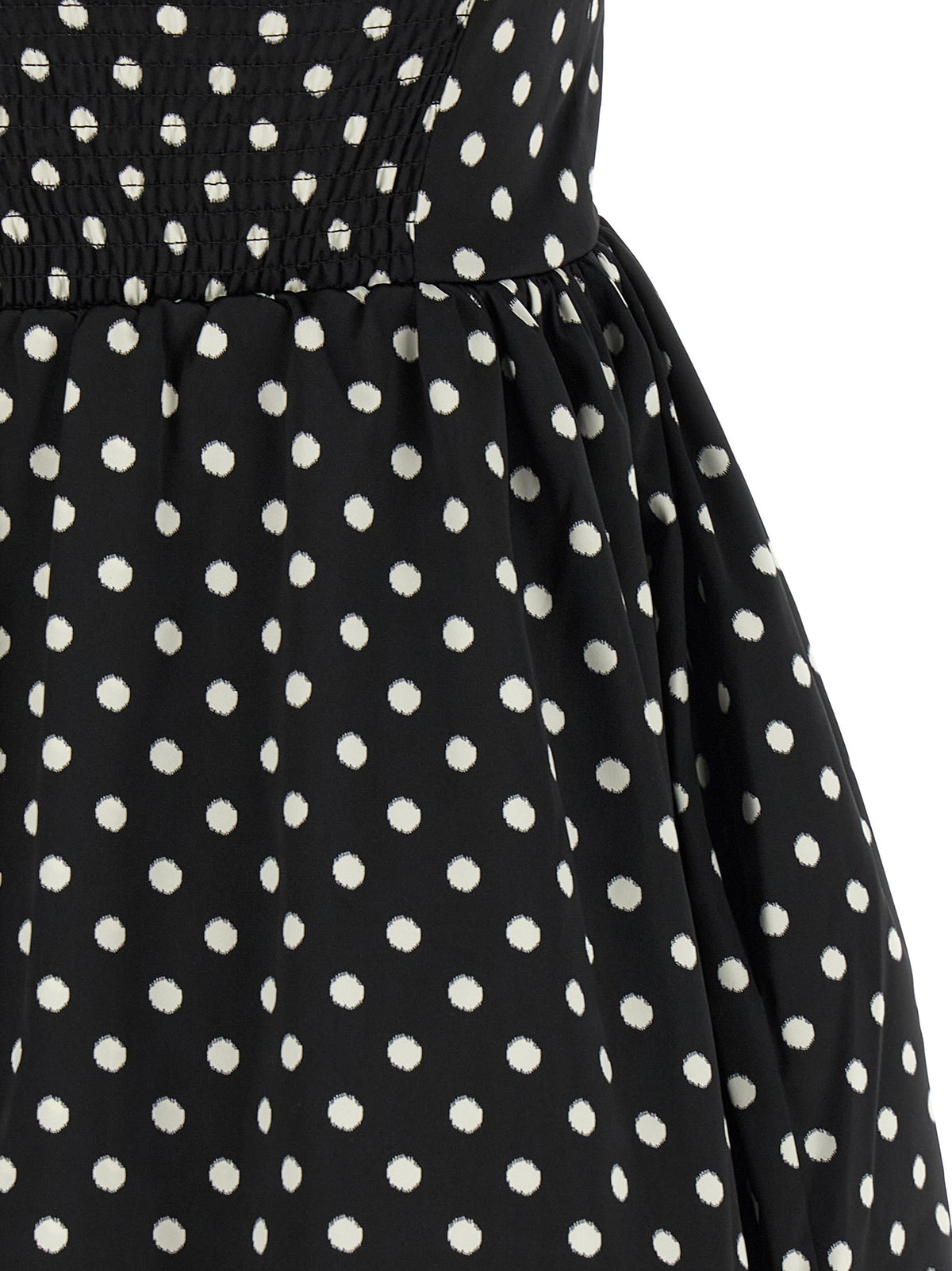 Ganni Polka Dot Dress Black