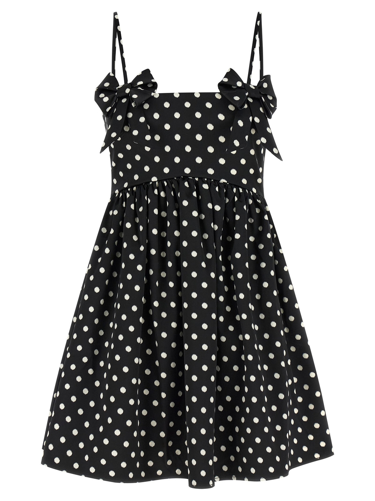 Ganni Polka Dot Dress Black