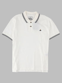 Vivienne Westwood Men's Polo Classic Con White