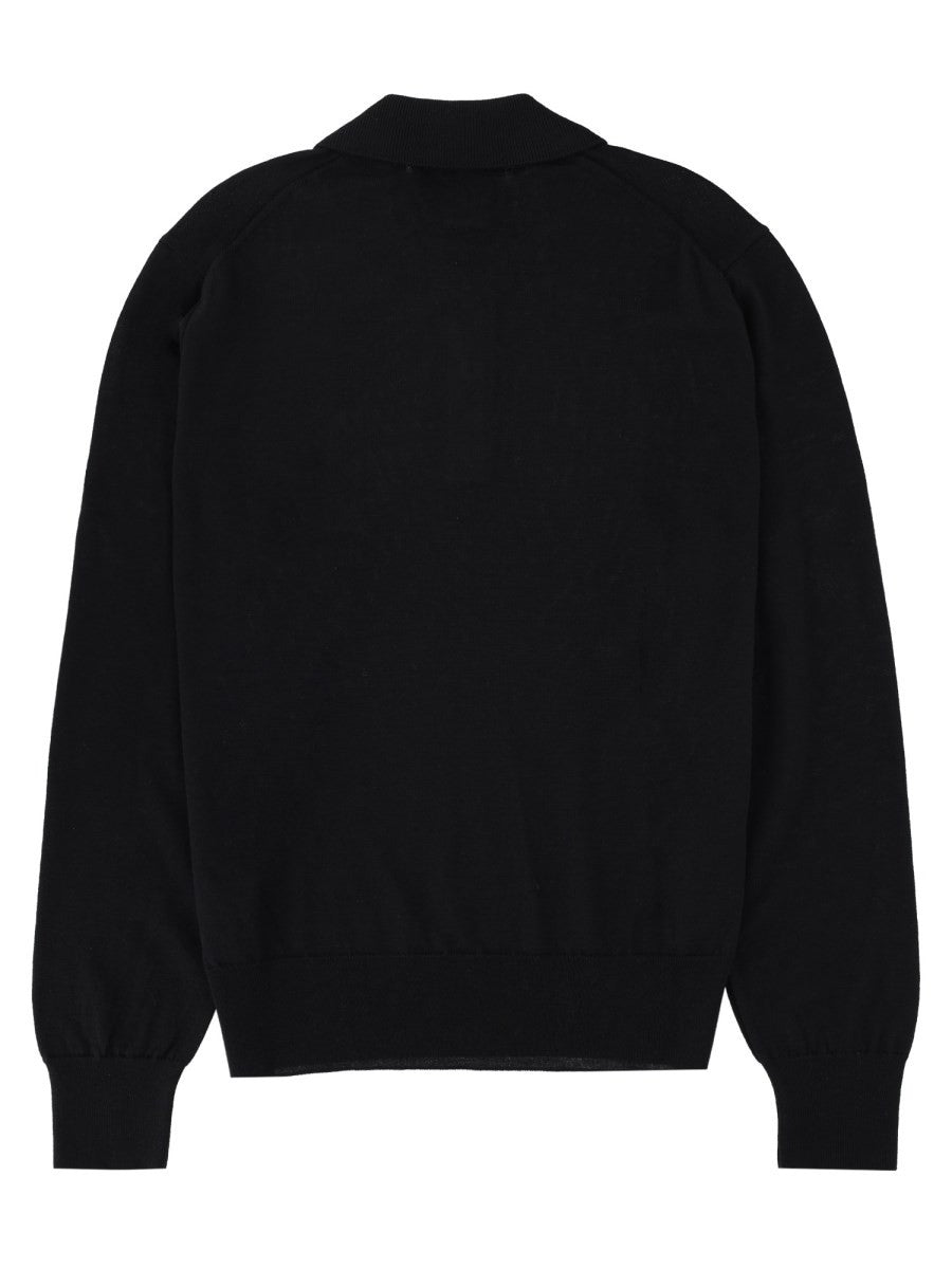 Ami Paris Men's Polo Black, view 2