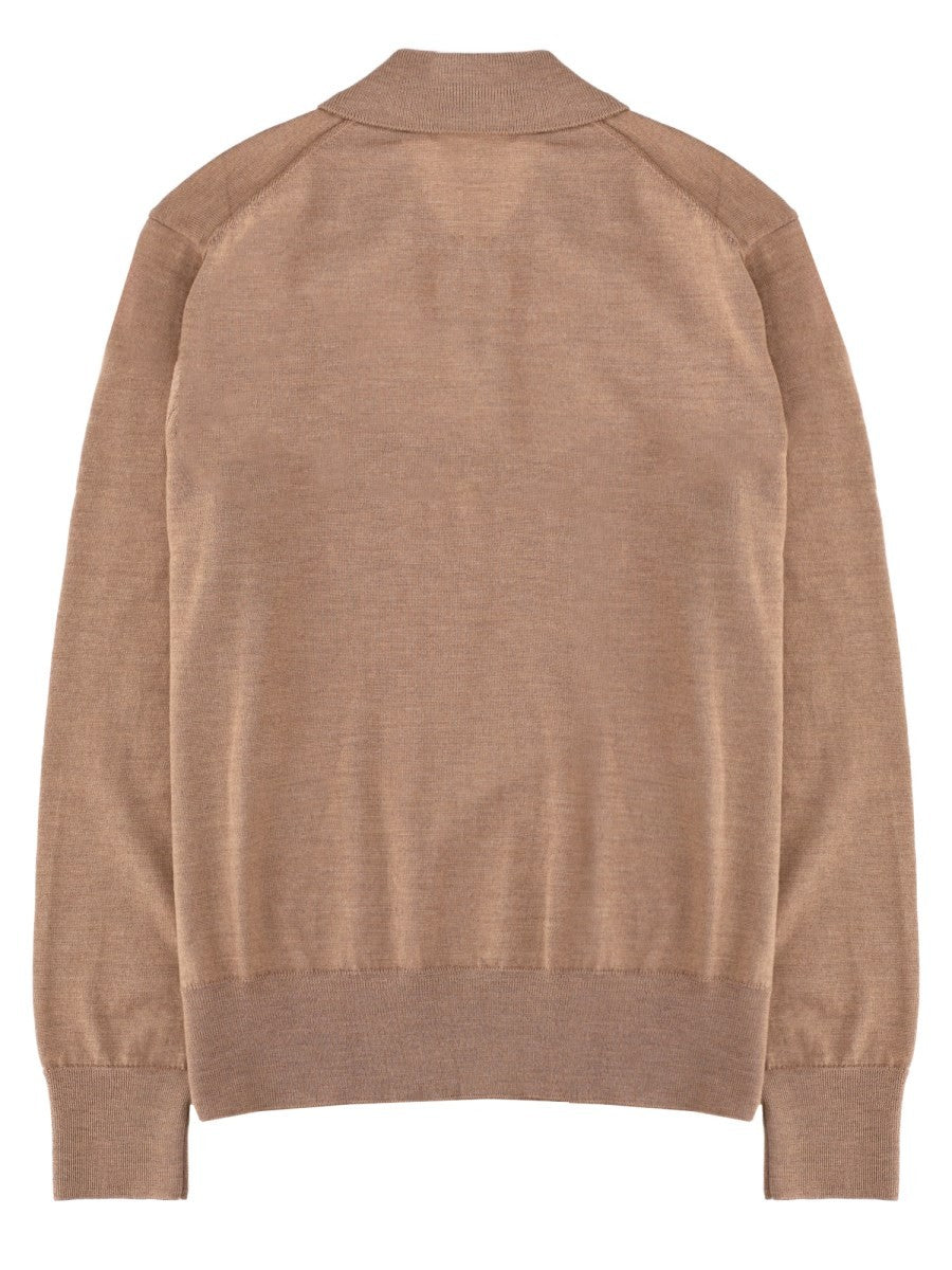 Ami Paris Men's Polo Beige, view 2