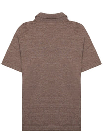 Luigi Gentile Men's Polo in Cotone Brown