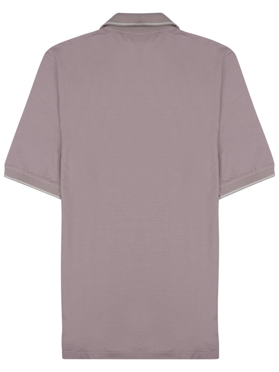 Luigi Gentile Men's Polo in Cotone Blue
