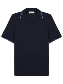 Luigi Gentile Men's Polo in Cotone Blue