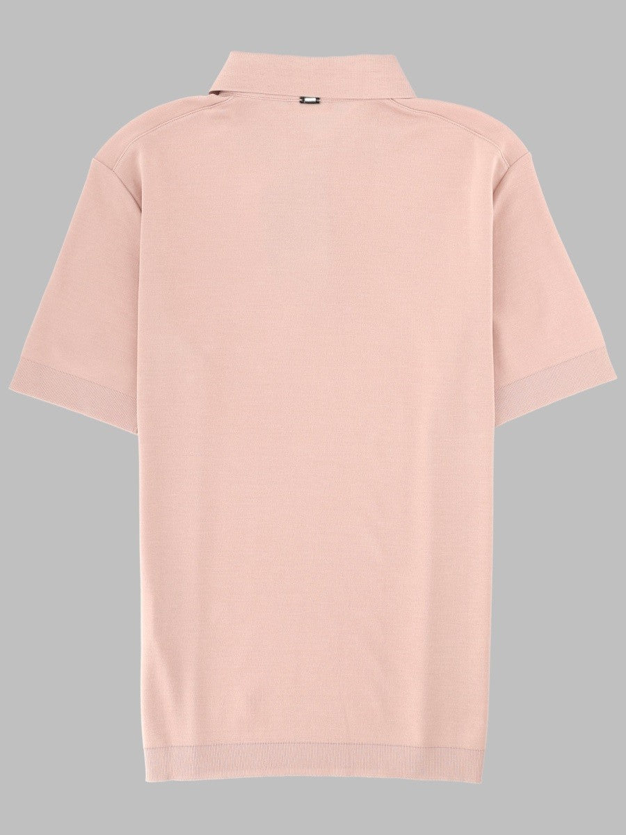 Herno Men's Polo in Cotone Pink