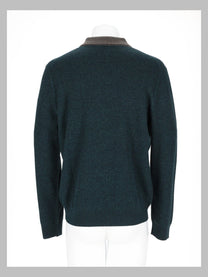 Paul Smith Men's Polo in Maglia Di Lana Misto Seta Green