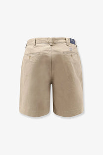 Polo Ralph Lauren men’s big fit beige cotton chino shorts with classic tailored fit and subtle stitching details