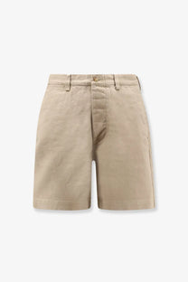 Polo ralph lauren men’s big fit green cotton bermuda shorts with classic tailored fit and subtle stitching details
