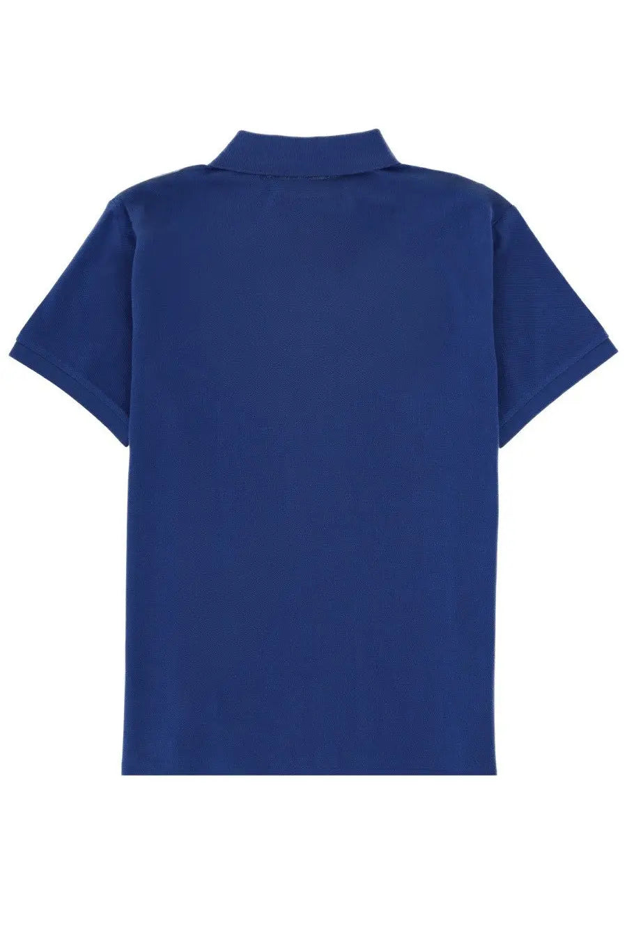 Polo ralph lauren men’s solid navy blue short-sleeved polo shirt with classic collar and neat stitched seams