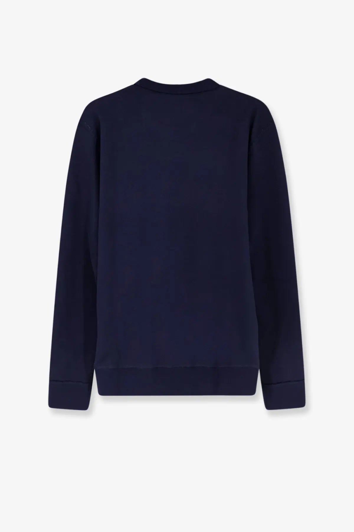 Navy blue Polo Ralph Lauren men’s cotton blend crewneck sweatshirt with long sleeves and ribbed cuffs