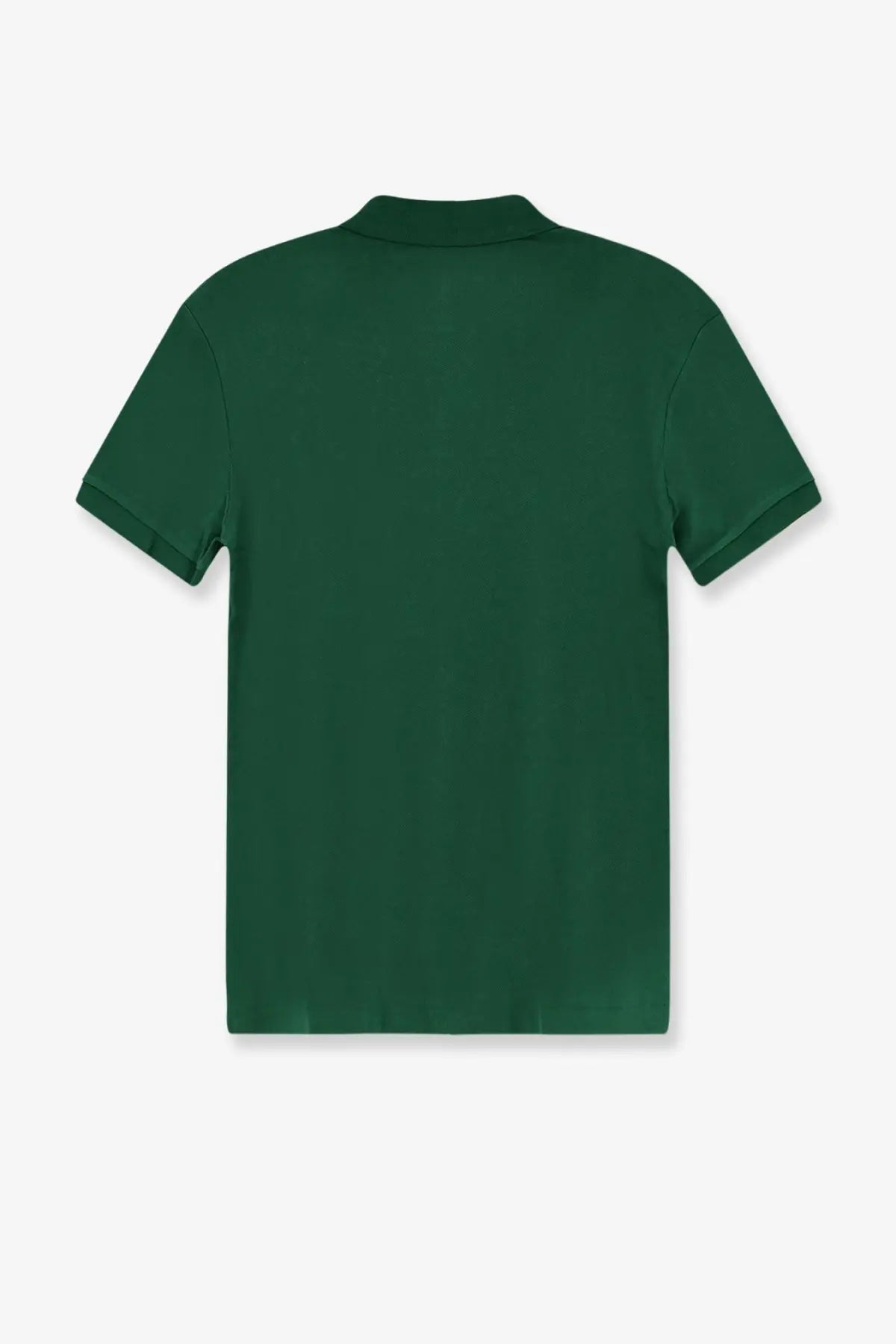 Dark green cotton polo shirt with short sleeves classic collar and neat seams polo ralph lauren men’s cotton polo gold