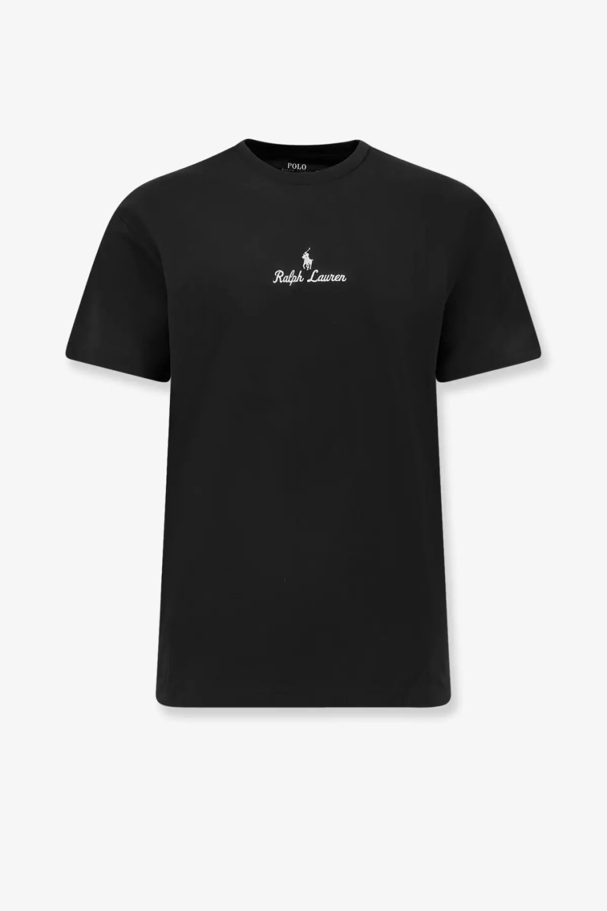 Black Polo Ralph Lauren men’s cotton t-shirt with a white embroidered logo on the chest