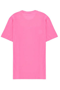 A vibrant pink oversized cotton crew neck short sleeve t-shirt from Polo Ralph Lauren men’s shirt collection