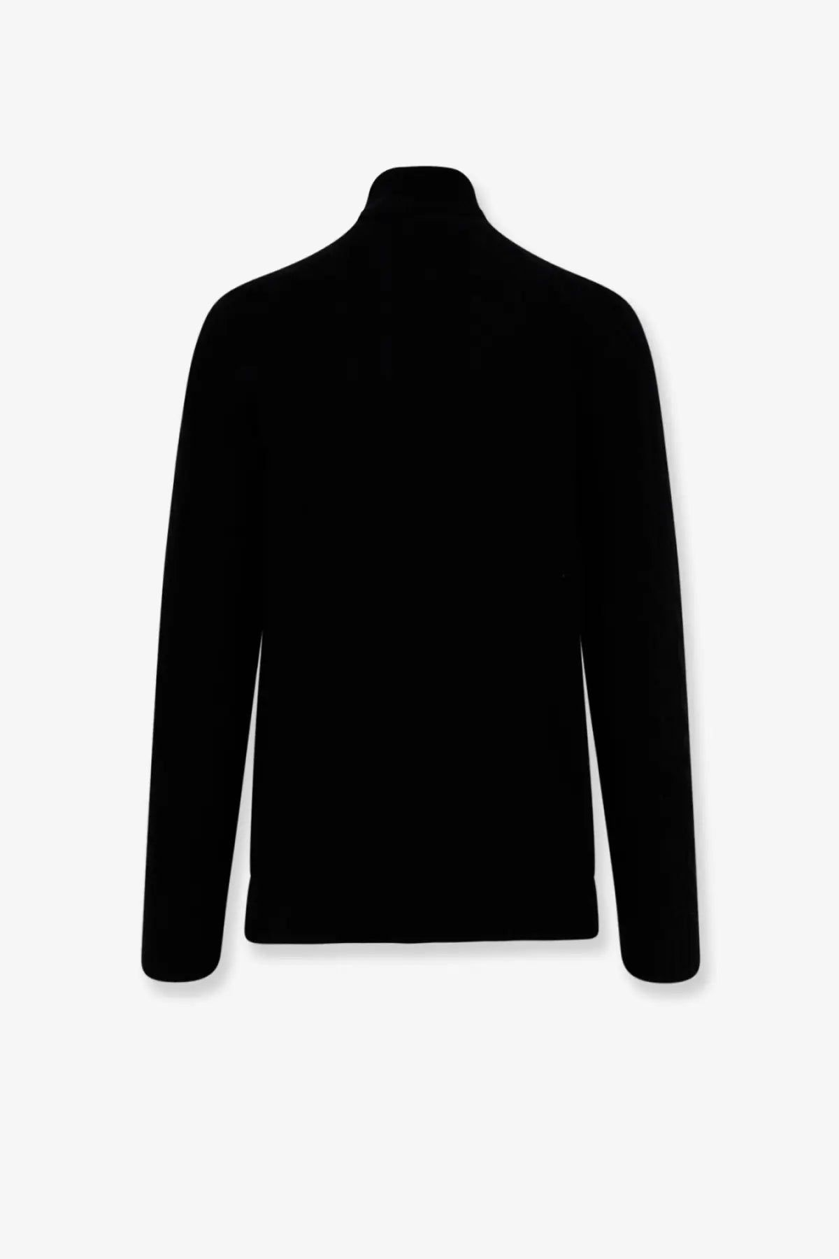 Polo Ralph Lauren men’s black wool and cashmere long-sleeved turtleneck sweater with smooth solid fabric finish