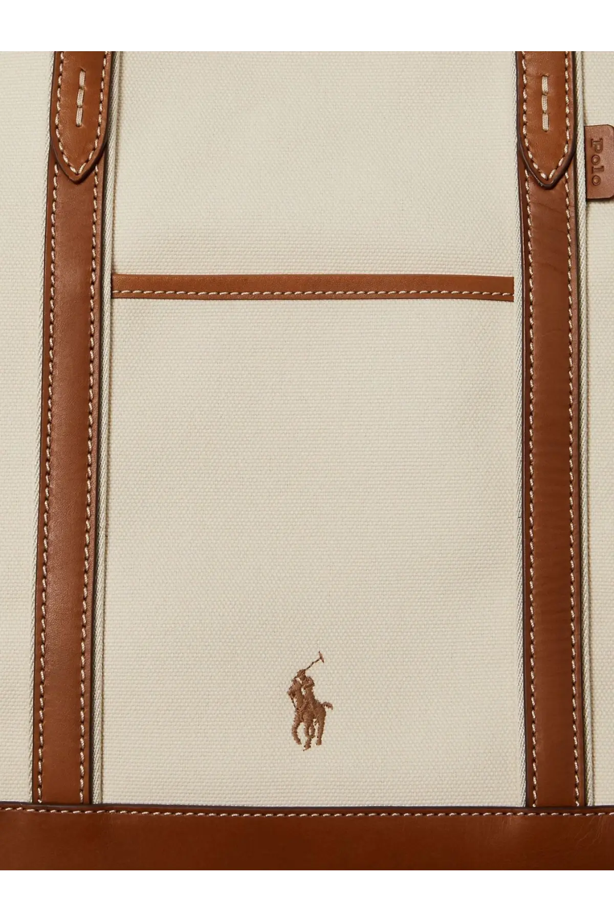 Polo Ralph Lauren Women's Canvas Shopping Bag White