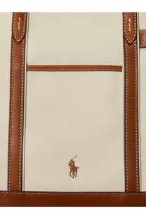 Polo Ralph Lauren Women's Canvas Shopping Bag White