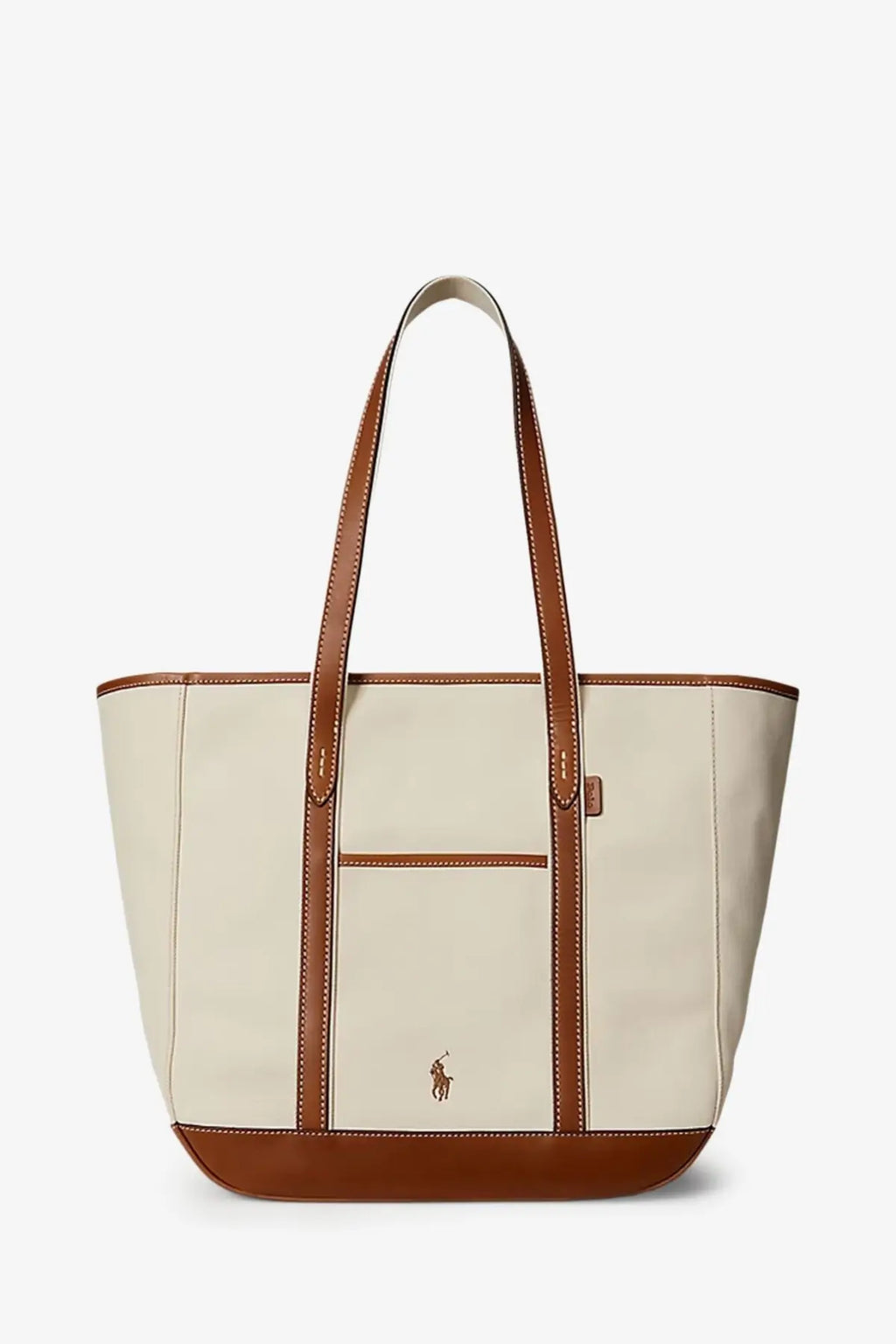 Polo Ralph Lauren Women's Canvas Shopping Bag White