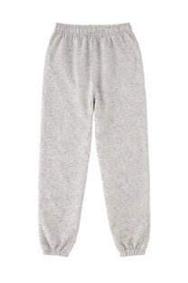 Polo Ralph Lauren women’s jogger pants in grey heathered fabric with elastic waistband and cuffs