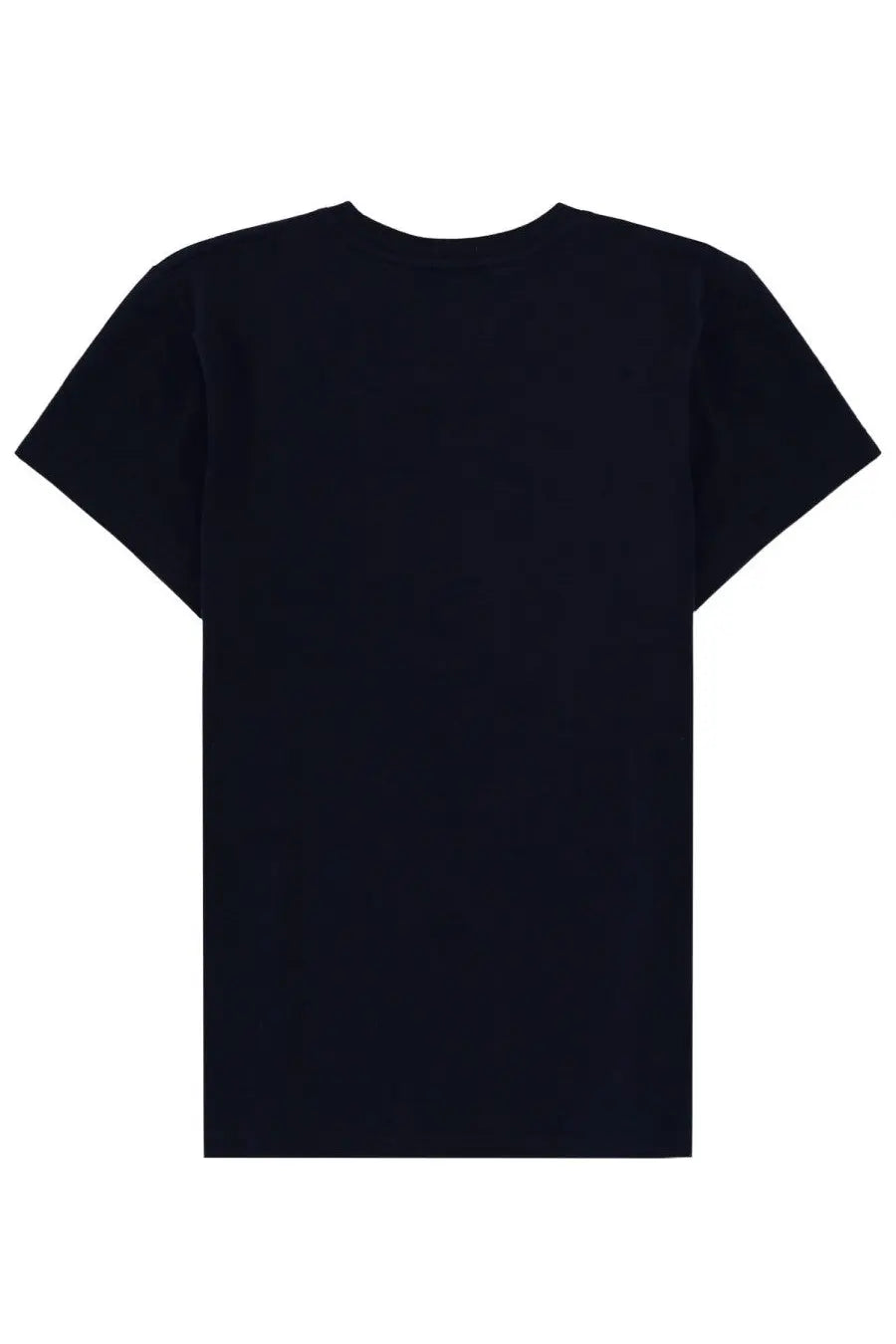 Black short-sleeved crew neck t-shirt made of soft cotton for casual wear by polo ralph lauren women’s shirt blue