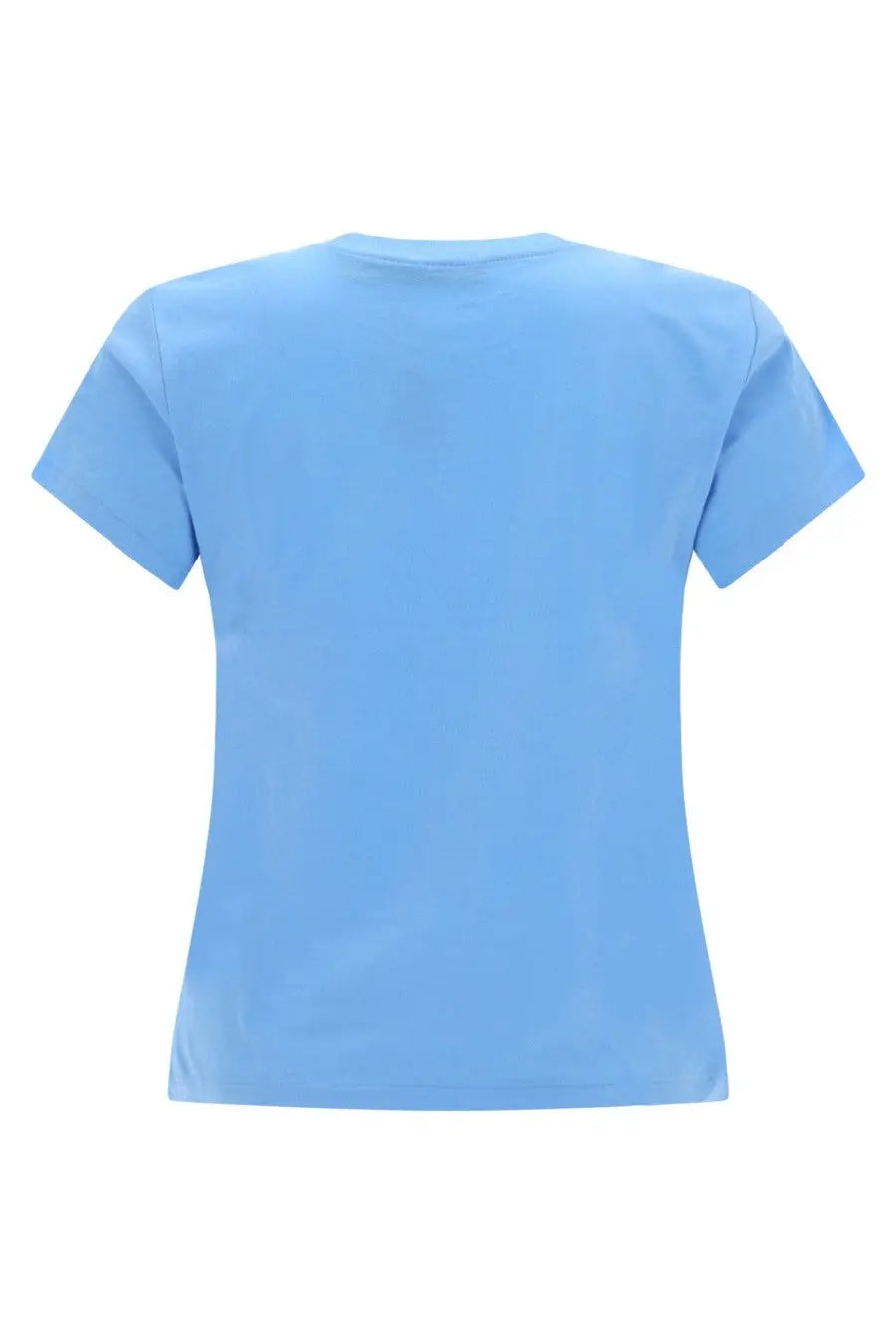 Light blue short-sleeved polo ralph lauren women shirt with simple crew neck design perfect for casual wear