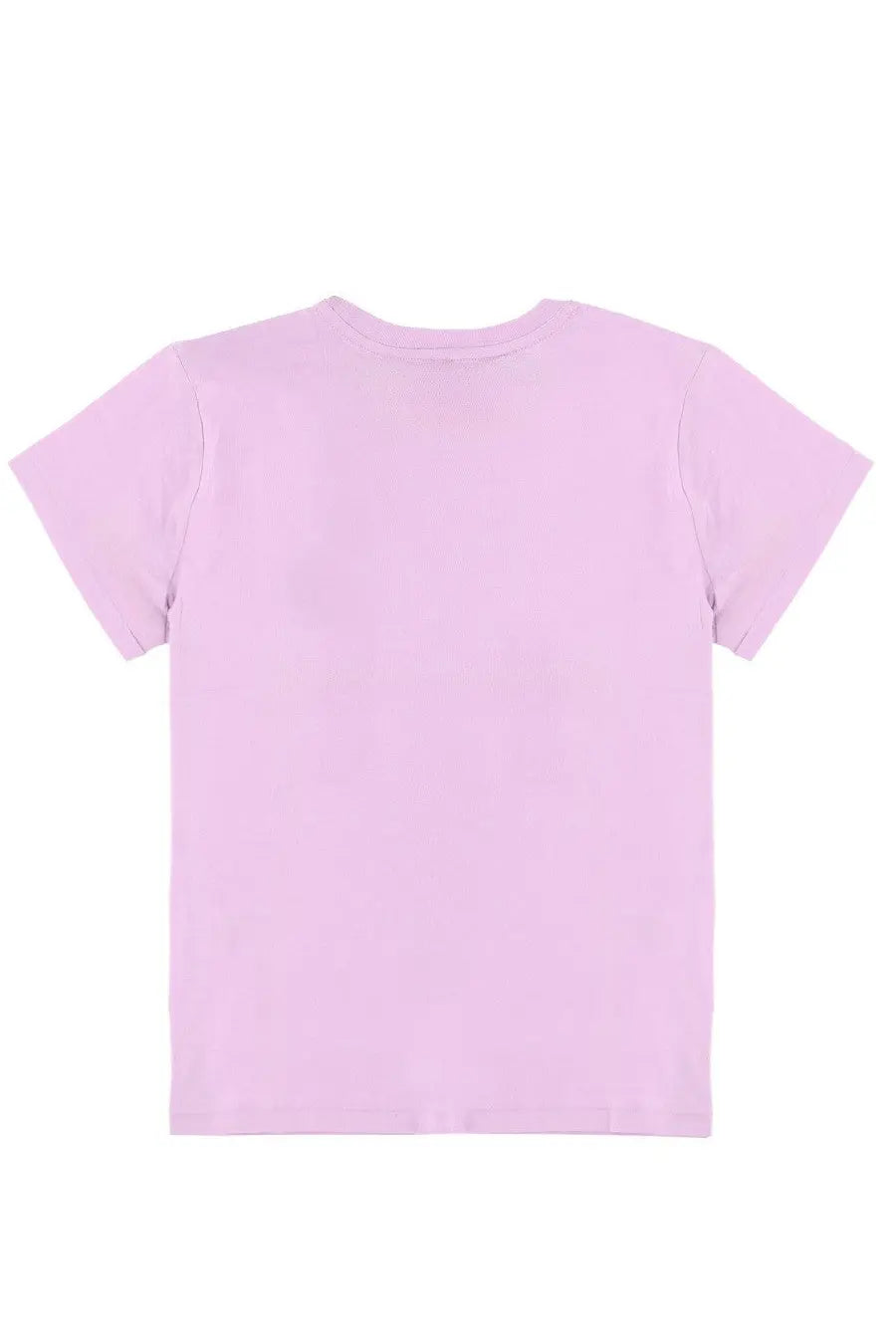 A soft lavender cotton polo ralph lauren women’s shirt with a crew neck and short sleeves