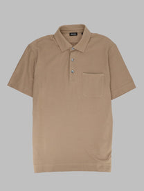 Zegna Men's Polo Regular Fit Beige