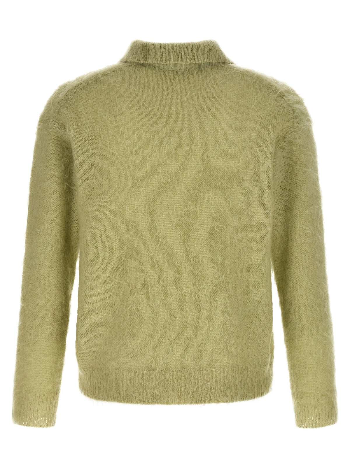 AURALEE Polo Super Kid Mohair Green