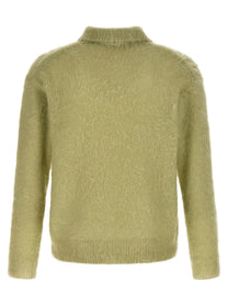 AURALEE Polo Super Kid Mohair Green