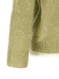 AURALEE Polo Super Kid Mohair Green