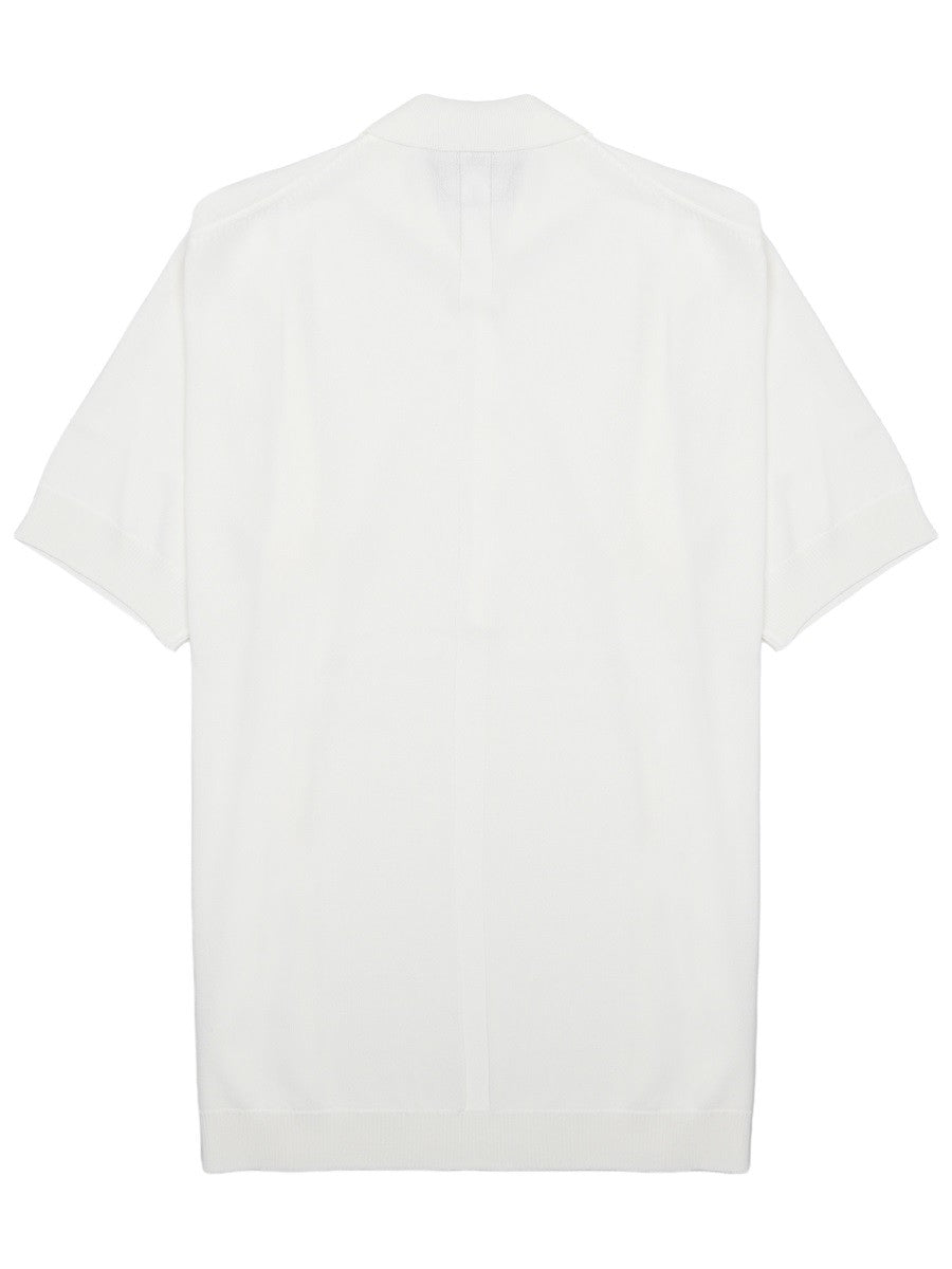Low Brand Men's Polo Techno in Viscosa White