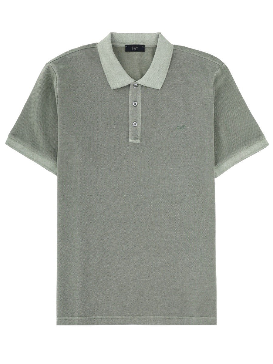 Fay Men's Polo Green
