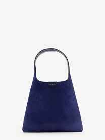 ALAÏA Women's Ponyskin Hobo Handbag Blue