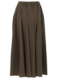 ASPESI Women's Poplin Midi Skirt Green